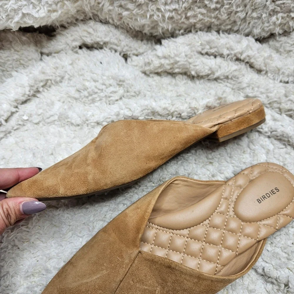 Birdies The Swan Mules Tan Suede sz 7.5‎ - Picture 7 of 9